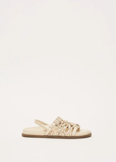 Бежови сандали от плетена кожа - елегантен комфорт GAUDI (SKU) V63655040