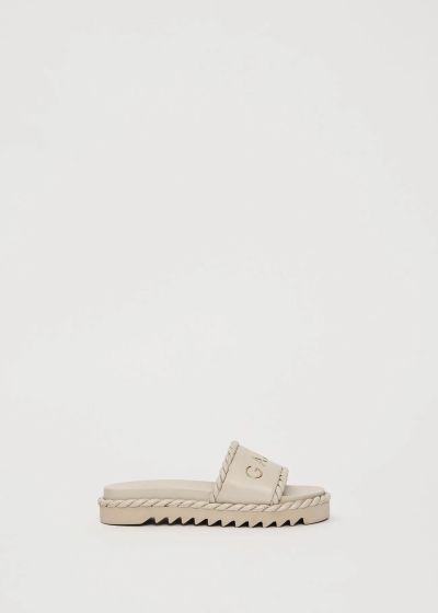 Мръсно Бели Дамски Чехли с Лого - Ежедневен Комфорт GAUDI (SKU) V6365061