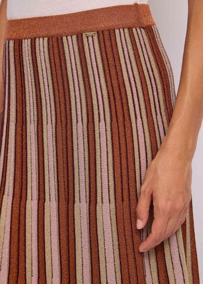 Плисирана миди пола от фино плетиво - елегантна и стилна GAUDI (SKU) 611FD73001