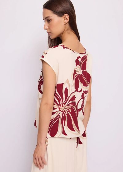 Топ с V-образно деколте от вискоза GAUDI (SKU) 611FD45062