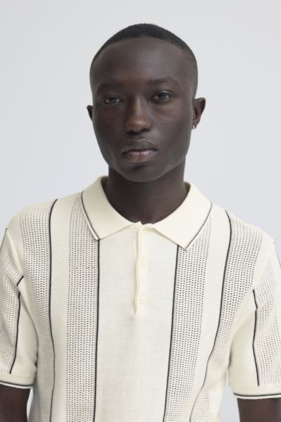 Мъжка памучна блуза с яка и къс ръкав - стил и комфорт BLEND (SKU) 20720819