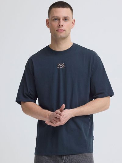 Мъжка тениска с принт на гърба - стил и комфорт BLEND (SKU) 20720618