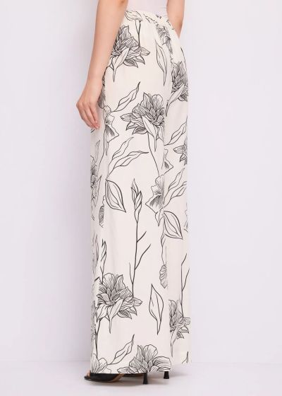 Флорални панталони с висока талия - елегантност и комфорт GAUDI (SKU) 611FD25020