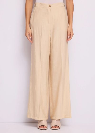 Елегантен дамски панталон с висока талия - семпъл стил и комфорт GAUDI (SKU) 611FD25037