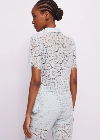 Елегантна риза от памучна дантела GAUDI (SKU) 611FD45016