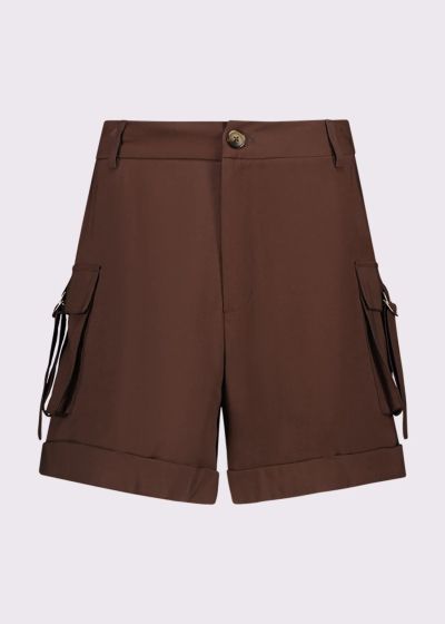 Дамски карго къси панталони от вискоза - удобство и стил GAUDI (SKU) 611FD25014