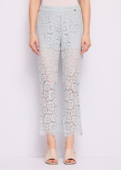 Елегантен дамски панталон от памучна дантела GAUDI (SKU) 611FD25009