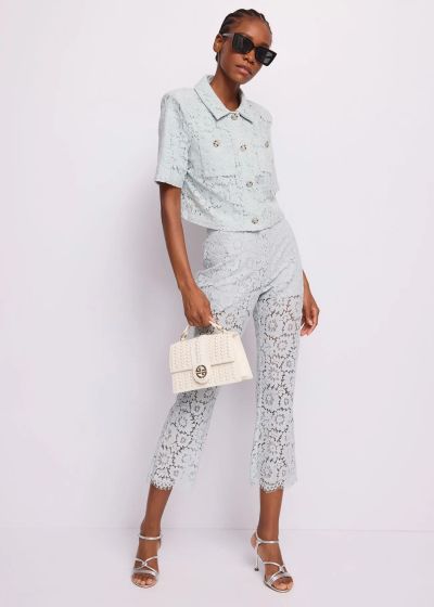 Елегантен дамски панталон от памучна дантела GAUDI (SKU) 611FD25009