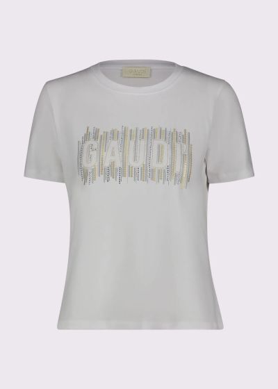 Бяла Вталена Тениска - Елегантна и Удобна GAUDI (SKU) 611BD64043