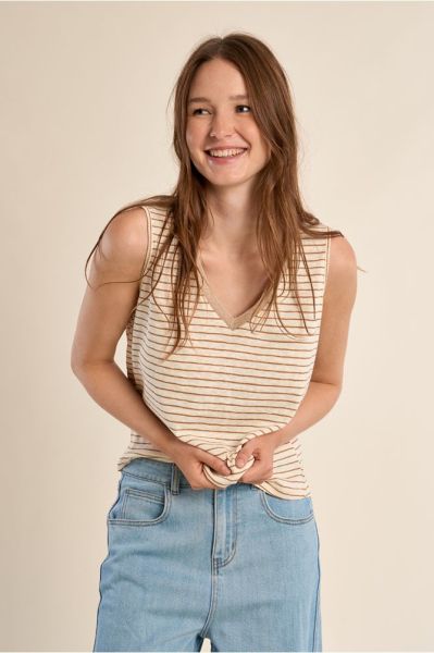 Топ с V-образно деколте: Елегантен и стилен избор за всеки ден MOLLY BRACKEN (SKU) M160EE