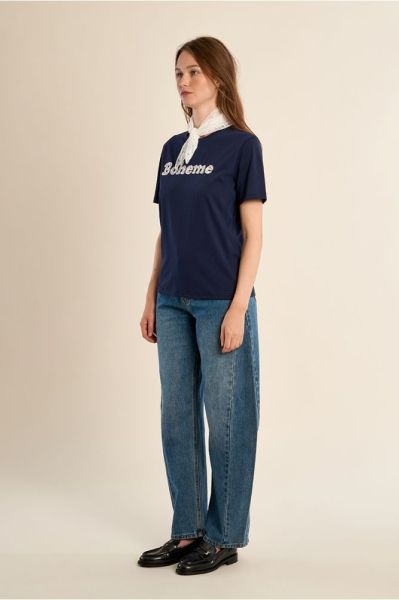 Дамска тениска с аксесоар Bohemian - елегантен стил и комфорт MOLLY BRACKEN (SKU)  E1786EP