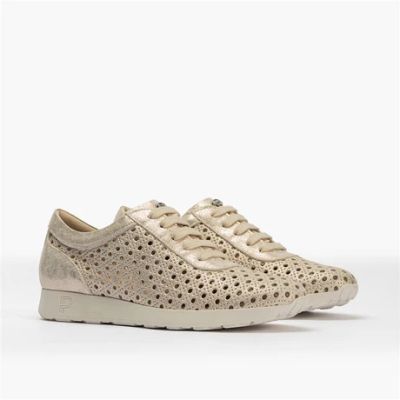Бежови перфорирани дамски обувки - удобство и стил!PITILLOS (SKU)11101