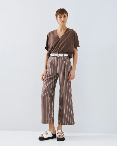 Striped Women's High Waisted Pants - Elegant Comfort ACCESS FASHION (SKU) 5128