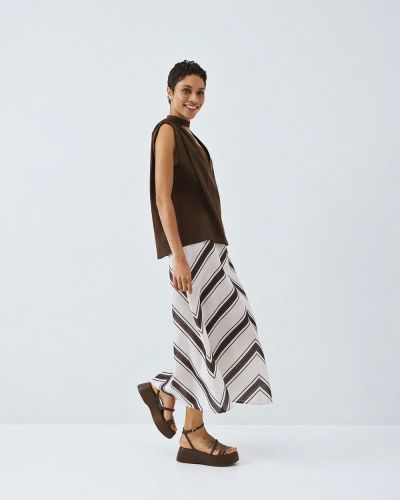 Пола Миди с Висока Талия - Елегантна и Удобна ACCESS FASHION (SKU) 6044