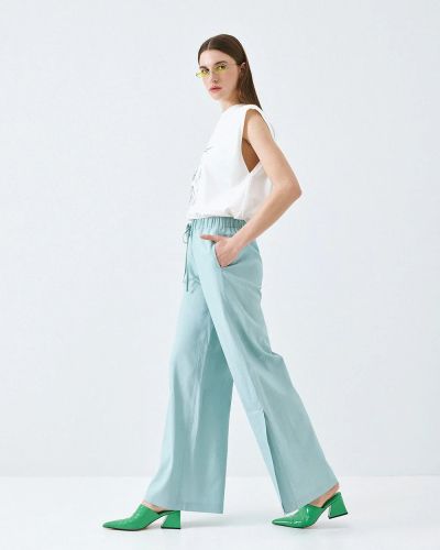 Дамски Панталон мента с еластична талия - комфорт и стил ACCESS FASHION (SKU) 5084