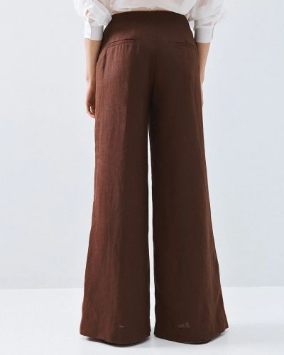 Кафе панталон с широки крачоли - елегантен комфорт ACCESS FASHION (SKU) 5007