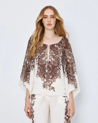 Дамска риза с регулируемо деколте и широки ръкави ACCESS FASHION (SKU) 2084