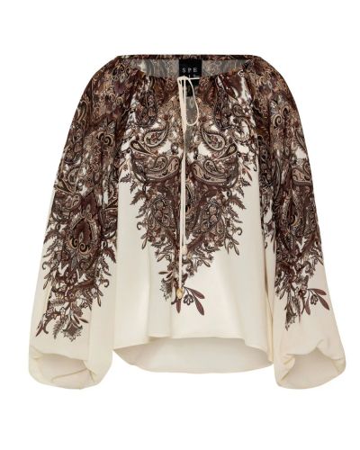 Дамска риза с регулируемо деколте и широки ръкави ACCESS FASHION (SKU) 2084