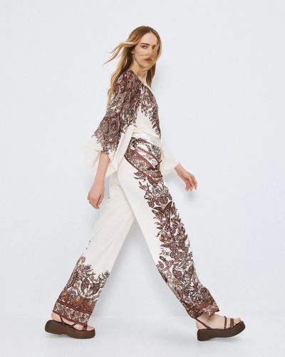 Дамски Широк Щампован Панталон - Удобство и Стил ACCESS FASHION (SKU) 5072