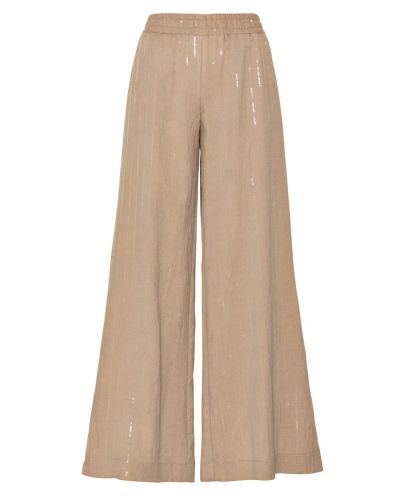  Дамски Широки панталони на райета с пайети ACCESS FASHION (SKU) 5049