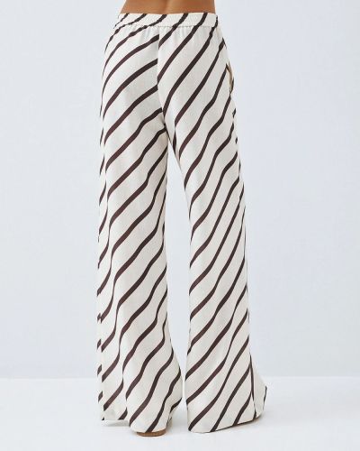 Раиран дамски панталон с широк крачол - елегантен комфорт ACCESS FASHION (SKU) 5106