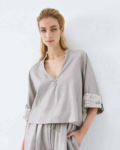 Елегантна дамска блуза с 3/4 ръкави - стил и комфорт ACCESS FASHION (SKU) 2023