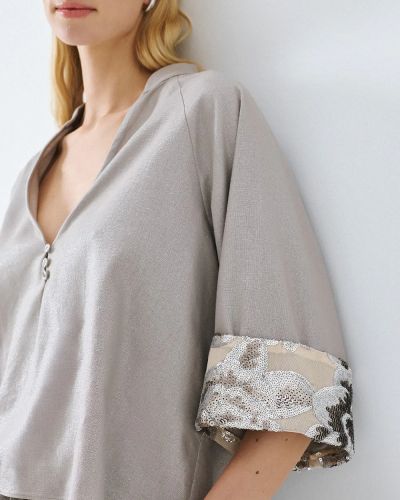 Елегантна дамска блуза с 3/4 ръкави - стил и комфорт ACCESS FASHION (SKU) 2023