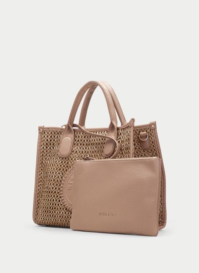 Beige bag with logo - elegant and stylish! HISPANITAS (SKU)264717.