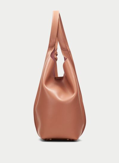 Кафява кожена чанта тип shopper - елегантна и практична!HISPANITAS (SKU)264532