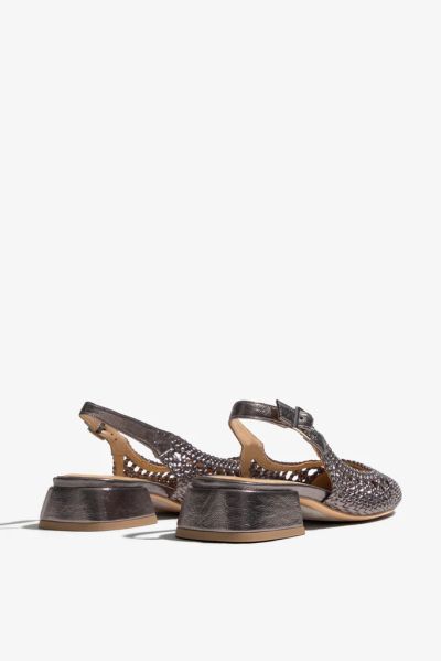 Gray sandals with buckle - elegant and comfortable! REGARDE LE CIEL (SKU) LOLA06