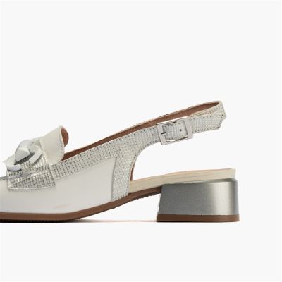 White elegant women's mid-heeled sandal - style and comfort!PITILLOS (SKU)11151