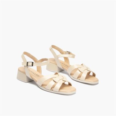 Beige heeled sandals - elegant and comfortable for every day!PITILLOS (SKU)11200