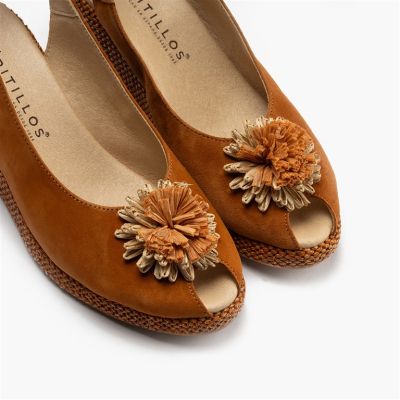 Brown Women's Platform Sandals - Summer Comfort PITILLOS (SKU)11310