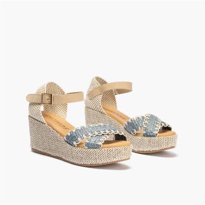 Blue platform espadrilles - elegance and comfort!PITILLOS (SKU)11274