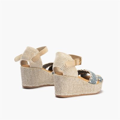 Blue platform espadrilles - elegance and comfort!PITILLOS (SKU)11274