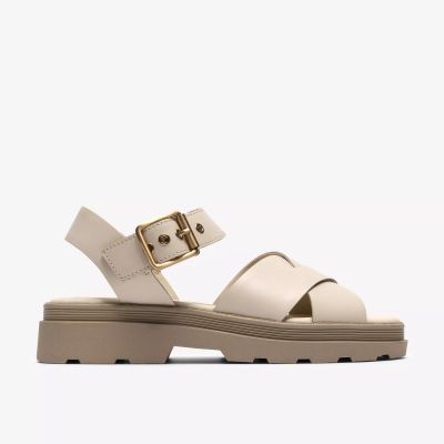 Cream Women's Sandals - Everyday Comfort!CLARKS (SKU)26186092