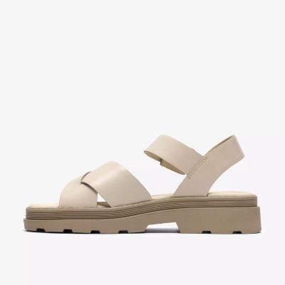 Cream Women's Sandals - Everyday Comfort!CLARKS (SKU)26186092