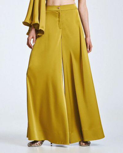 Сатенен панталон "Горчица" - елегантен комфорт за всеки ден ACCESS FASHION (SKU) 5155