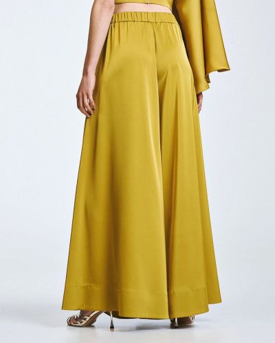 Сатенен панталон "Горчица" - елегантен комфорт за всеки ден ACCESS FASHION (SKU) 5155