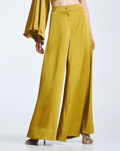 Сатенен панталон "Горчица" - елегантен комфорт за всеки ден ACCESS FASHION (SKU) 5155