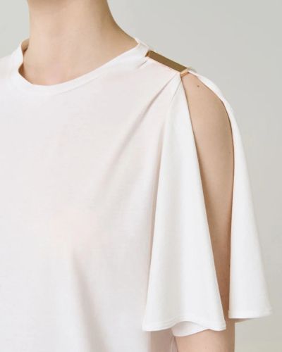 Блуза с къс ръкав и метален акцент ACCESS FASHION (SKU) 2204