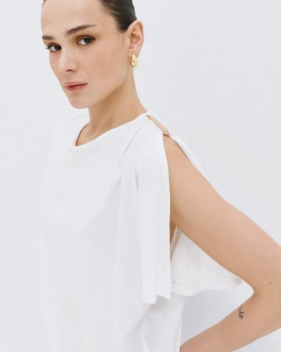 Блуза с къс ръкав и метален акцент ACCESS FASHION (SKU) 2204