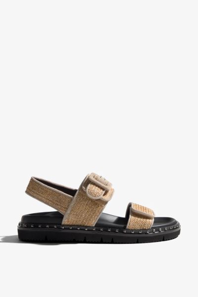 RAVEL Дамски ежедневни сандали от естествена кожа, кафяви - Стил и комфорт.REGARDE LE CIEL (SKU)MARTHA02