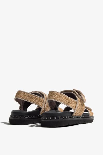 RAVEL Дамски ежедневни сандали от естествена кожа, кафяви - Стил и комфорт.REGARDE LE CIEL (SKU)MARTHA02