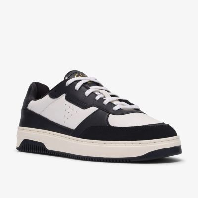 Men's casual leather shoes / sneakers made of luxurious genuine leather CLARKS (SKU)26186553