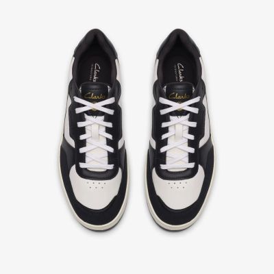 Men's casual leather shoes / sneakers made of luxurious genuine leather CLARKS (SKU)26186553