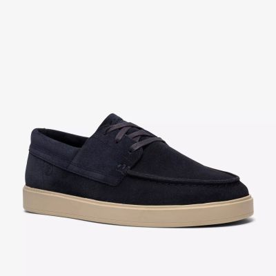 Modern men's casual shoes - dark blue, stylish, comfortable for every day. CLARKS (SKU)26186188