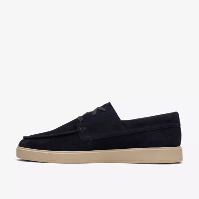 Modern men's casual shoes - dark blue, stylish, comfortable for every day. CLARKS (SKU)26186188