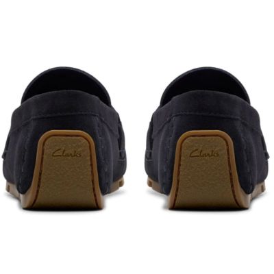 Men's Classic Navy Blue Suede Moccasin - Elegant and Comfortable!CLARKS (SKU)26184514