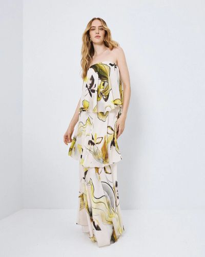 Дамска рокля с флорален принт и голи рамен - елегантна визия ACCESS FASHION (SKU) 3374